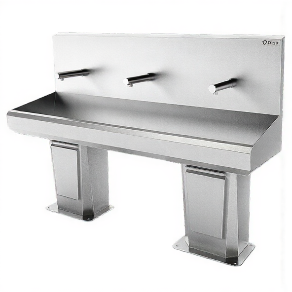 Многосекционный умывальник с фотодатчиком