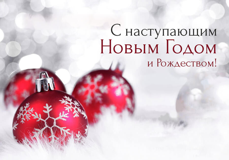 С наступающим Новым годом и Рождеством!